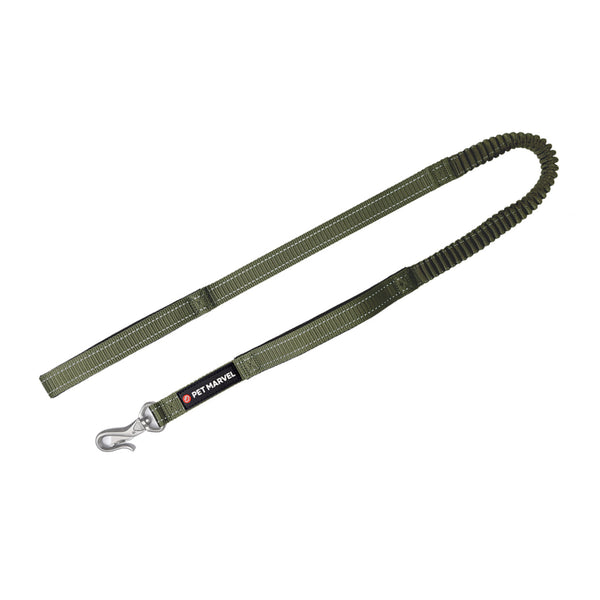 HKM-6702653 Heavy Duty Shock Absorbing Tactical Dog Leash with Dual Handles for Safe Training