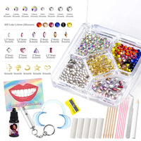 HKM-670291 Crystal Rhinestone Tooth Gems for Bright Smiles with Durable Adhesive