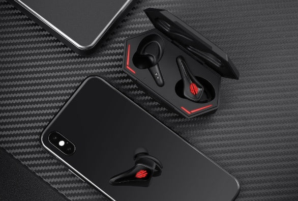 HKM-670291 Red Magic TWS Wireless Gaming Earbuds - Bluetooth 5.0, IPX5 Waterproof, In-Ear Design, 50m Range, Black