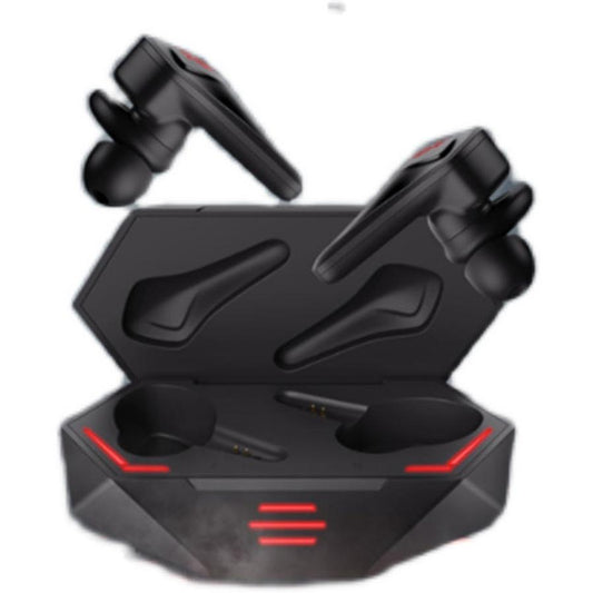 HKM-670291 Red Magic TWS Wireless Gaming Earbuds - Bluetooth 5.0, IPX5 Waterproof, In-Ear Design, 50m Range, Black