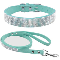 HKM-6703165 Shiny Hot Diamond Pattern Dog Collar - All Season, XS to M Sizes