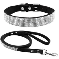 HKM-6703165 Shiny Hot Diamond Pattern Dog Collar - All Season, XS to M Sizes