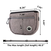 HKM-6703421 Dog Training Snack Bag for Walks - Versatile Oxford Material, Medium to Soft, 21x7.5x17cm