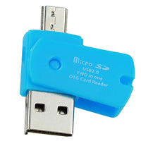 HKM-670355 2-in-1 USB2.0 OTG Card Reader for TF and MicroSD – Compatible with Android and Windows Devices