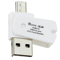 HKM-670355 2-in-1 USB2.0 OTG Card Reader for TF and MicroSD – Compatible with Android and Windows Devices