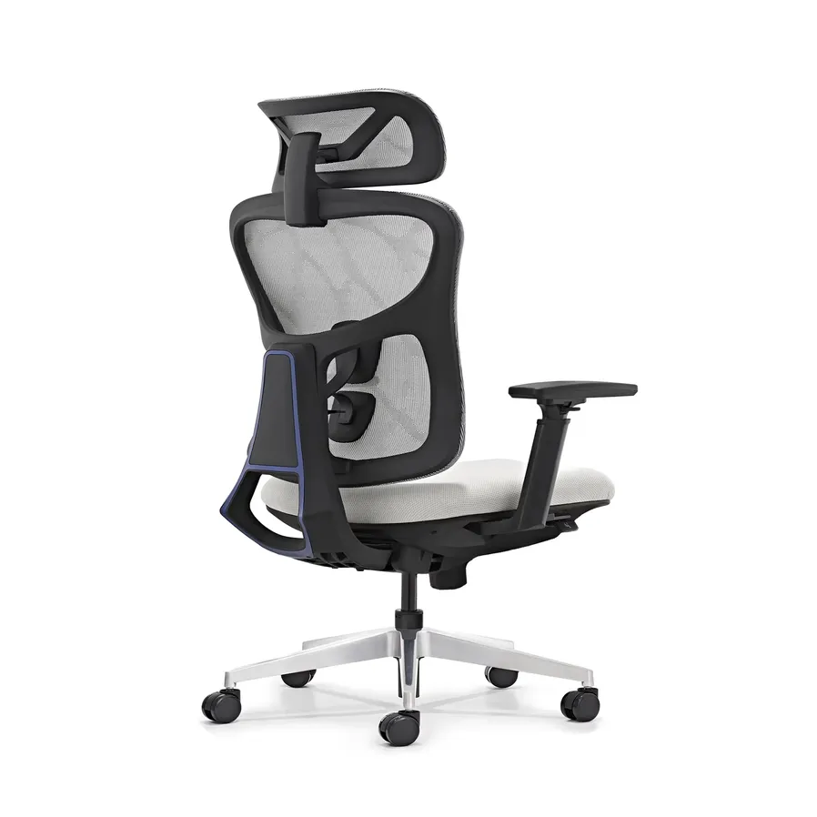 HKM-670419 Ergonomic Office Chair with Adjustable Headrest and Revolving Feature for Comfort and Support