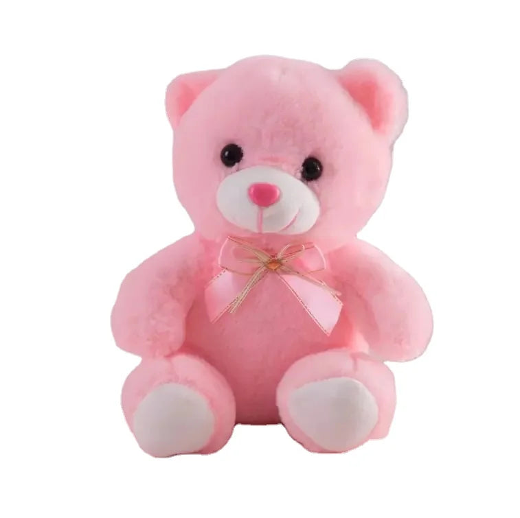 HKM-670419 LED Plush Bear Stuffed Animal Toy with Night Glow Light