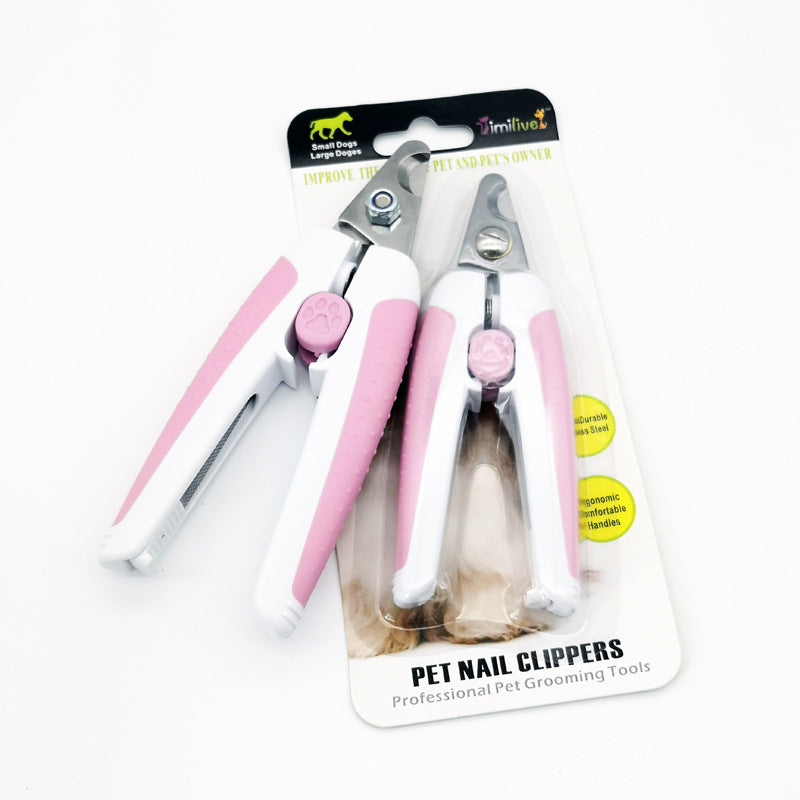 HKM-6704957 Pet Nail Scissors for Dogs - Small Green and Pink, Ideal Nail Clippers for Easy Grooming
