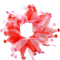 HKM-6706621 Valentine's Day Pet Hairband and Scarf Set for Dogs - Stylish Dog Party Accessory