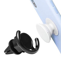 HKM-670675 Air Outlet Airbag Mobile Phone Holder - Paste Type ABS+TPU Bracket