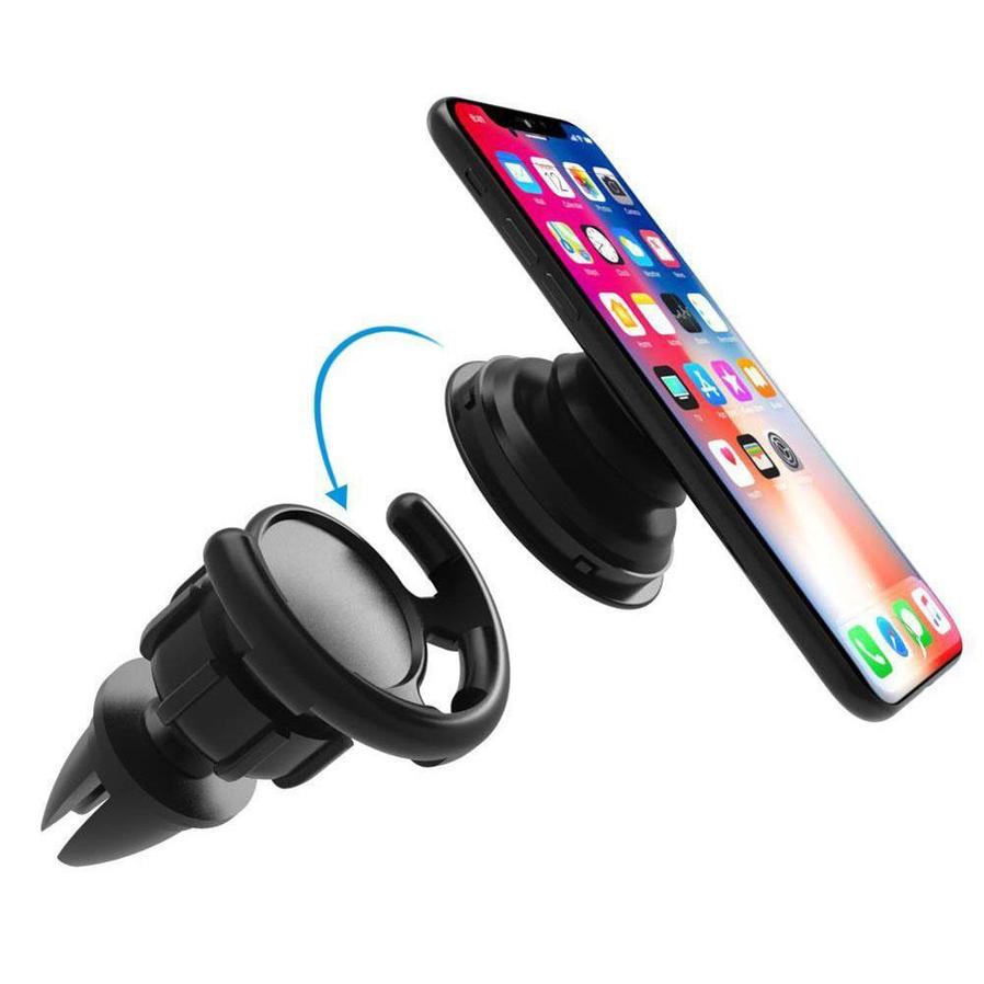 HKM-670675 Air Outlet Airbag Mobile Phone Holder - Paste Type ABS+TPU Bracket