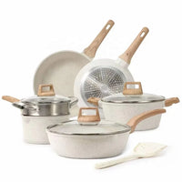 HKM-670675 Non-Stick Cooking Set with Coated Utensils and Stockpot Pan
