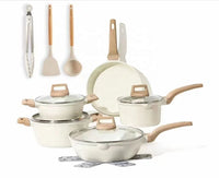 HKM-670675 Non-Stick Cooking Set with Coated Utensils and Stockpot Pan