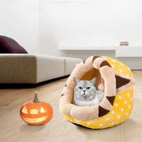 HKM-6707005 Cozy Semi-Closed Pet Litter Nest with Detachable Cushion for Dogs and Cats