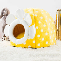 HKM-6707005 Cozy Semi-Closed Pet Litter Nest with Detachable Cushion for Dogs and Cats