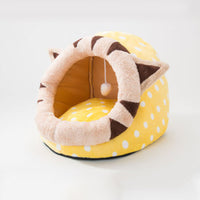 HKM-6707005 Cozy Semi-Closed Pet Litter Nest with Detachable Cushion for Dogs and Cats