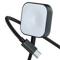 HKM-670867 Portable Qi Wireless Charger for Apple Watch - Magnetic Fast Charging Cable for Smartwatches