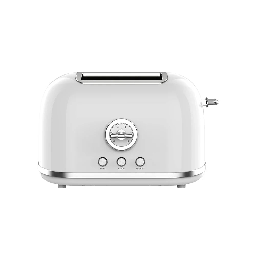 HKM-670867 Retro 2-Slice Toaster with 38mm Self-Centering Slots and Extra Lifting Function