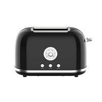 HKM-670867 Retro 2-Slice Toaster with 38mm Self-Centering Slots and Extra Lifting Function