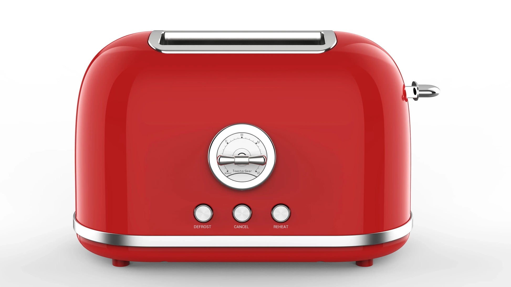 HKM-670867 Retro 2-Slice Toaster with 38mm Self-Centering Slots and Extra Lifting Function