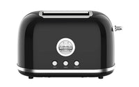 HKM-670867 Retro 2-Slice Toaster with 38mm Self-Centering Slots and Extra Lifting Function