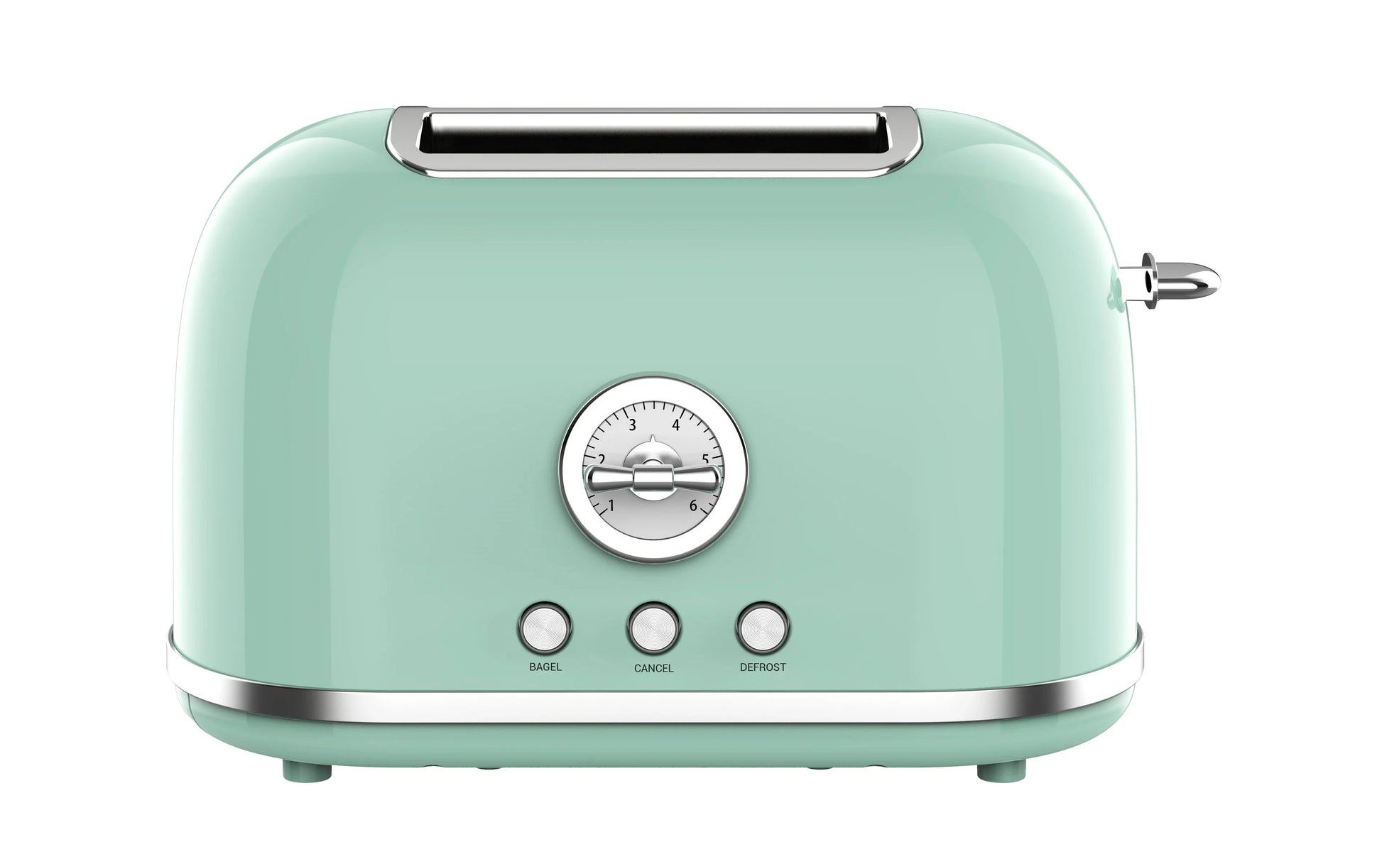 HKM-670867 Retro 2-Slice Toaster with 38mm Self-Centering Slots and Extra Lifting Function
