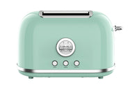 HKM-670867 Retro 2-Slice Toaster with 38mm Self-Centering Slots and Extra Lifting Function