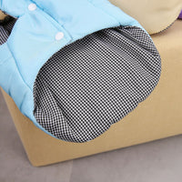 HKM-6711357 Cotton Dog Vest for Winter - Available in Blue, Khaki, and Purple, Sizes S to XXL