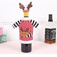HKM-671251 Christmas Wine Bottle Sweater Set with Hat – Decorative Wine Bag for Holiday Celebrations