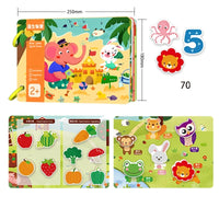 HKM-671251 Montessori Educational Animal Farm Busy Book with Paper Sensory Stickers for Preschool Learning