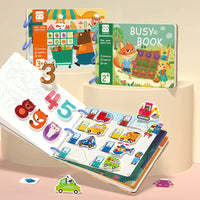 HKM-671251 Montessori Educational Animal Farm Busy Book with Paper Sensory Stickers for Preschool Learning