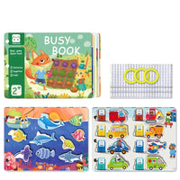 HKM-671251 Montessori Educational Animal Farm Busy Book with Paper Sensory Stickers for Preschool Learning