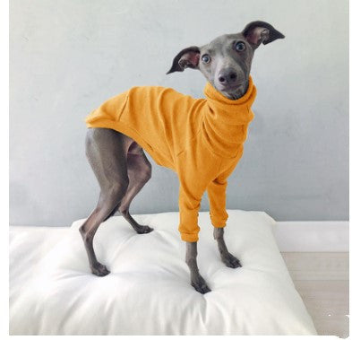 HKM-6713277 Solid Color High Neck Two-Legged Dog Suit in Various Colors and Sizes