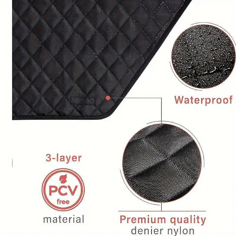 HKM-6713533 Durable Oxford Cloth Car Door Protector - Scratch-Proof, Dirt-Proof, and Bite-Proof Shields for Pets (Pair)