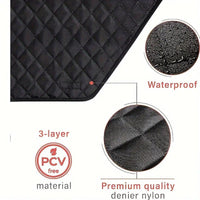 HKM-6713533 Durable Oxford Cloth Car Door Protector - Scratch-Proof, Dirt-Proof, and Bite-Proof Shields for Pets (Pair)