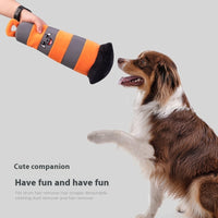 HKM-6714173 Interactive Plush Dog Agility Training Roadblock Toy - Bite-Resistant Pet Obstacle