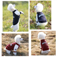 HKM-6715069 Autumn Cotton Two-Legged Baseball Shirt for Dogs - Casual Pet Apparel