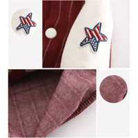 HKM-6715069 Autumn Cotton Two-Legged Baseball Shirt for Dogs - Casual Pet Apparel