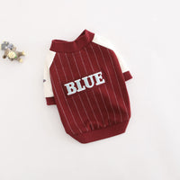 HKM-6715069 Autumn Cotton Two-Legged Baseball Shirt for Dogs - Casual Pet Apparel