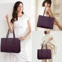 HKM-671507 Custom Fashion Computer Tote Bag for 15.6 Inch Laptops, Large Capacity Business Shoulder Handbag for Women