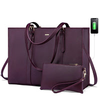 HKM-671507 Custom Fashion Computer Tote Bag for 15.6 Inch Laptops, Large Capacity Business Shoulder Handbag for Women