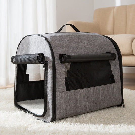 HKM-671507 Dog Cage House Car Pet Supplies Washable Pet Kennel Cylinder Portable Dog House