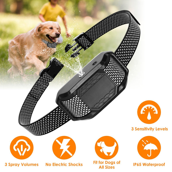 HKM-6715965 Citronella Spray Bark Collar for Dogs - Humane Anti-Barking Control, Waterproof and Rechargeable with Adjustable Fit