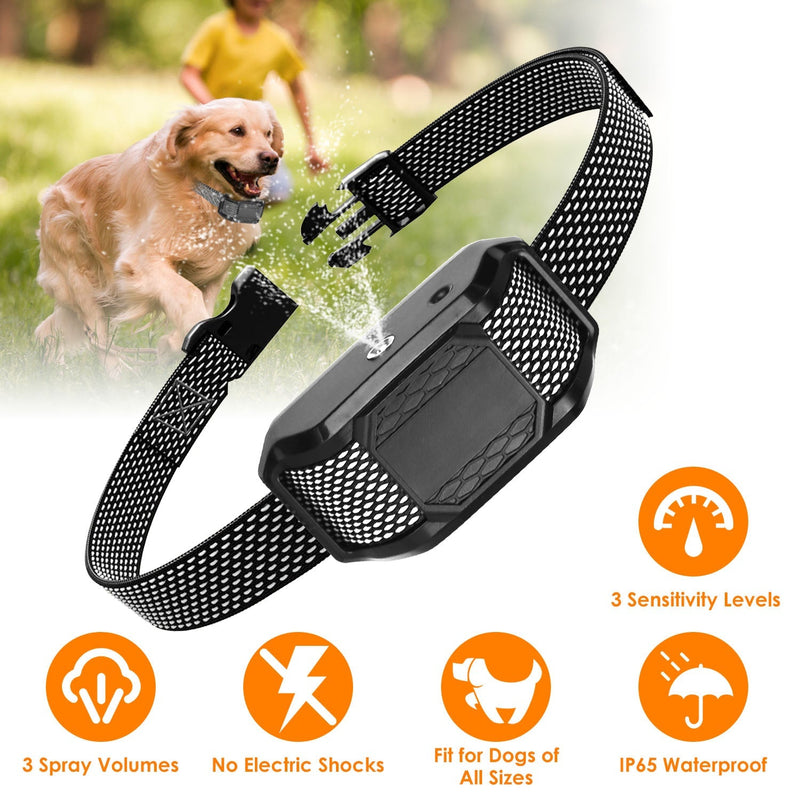 HKM-6715965 Citronella Spray Bark Collar for Dogs - Humane Anti-Barking Control, Waterproof and Rechargeable with Adjustable Fit