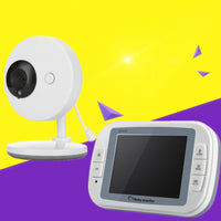 HKM-671635 3.5 Inch Digital Wireless Baby Monitor with Night Vision, Music, and Room Temperature Monitoring