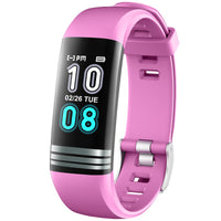 HKM-671635 Smart Body Temperature Bracelet with Step Counter and Health Monitoring Features - 1.14 Inch Touch Screen