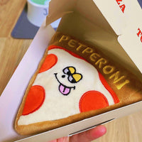 HKM-6717501 Pizza Toy for Dogs with BB Sounds and Crinkle Fun in Pizza Box Packaging