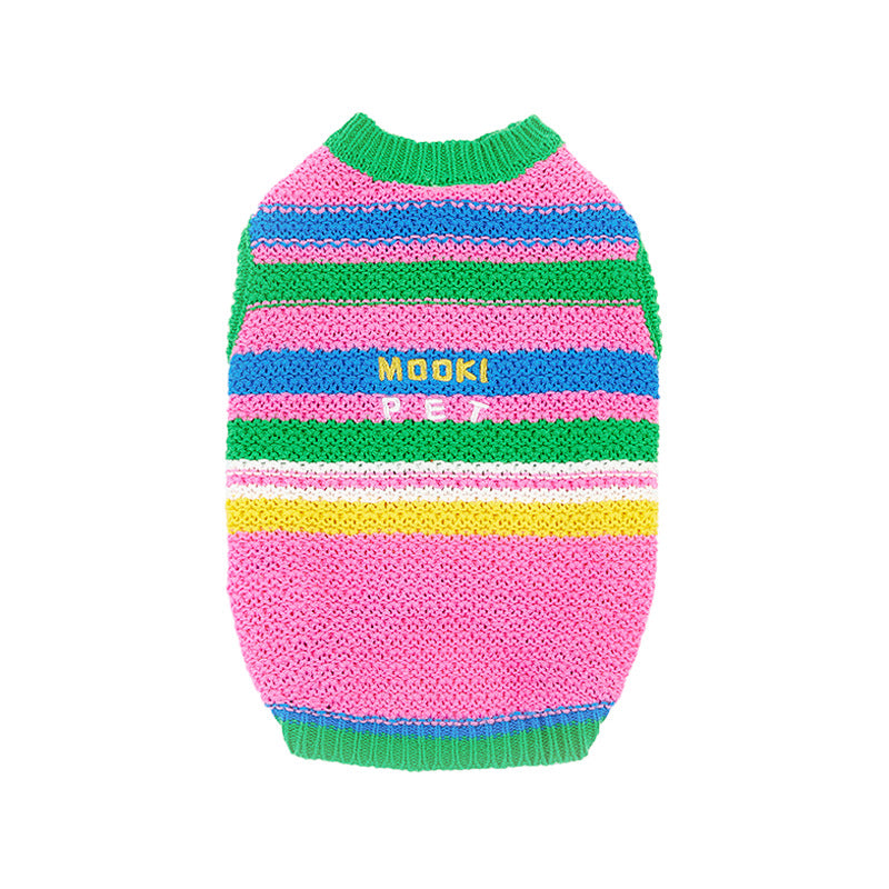 HKM-6718269 Stylish Color-Matching Dog Vest for Small and Medium Dogs - Soft Cotton Blend