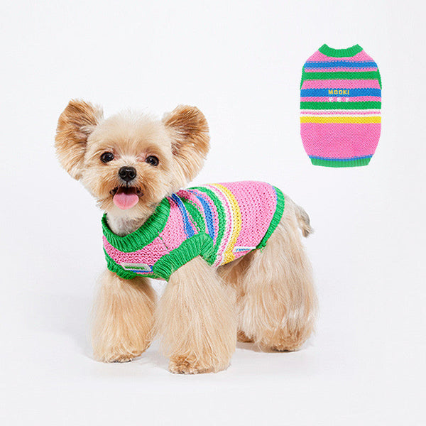 HKM-6718269 Stylish Color-Matching Dog Vest for Small and Medium Dogs - Soft Cotton Blend