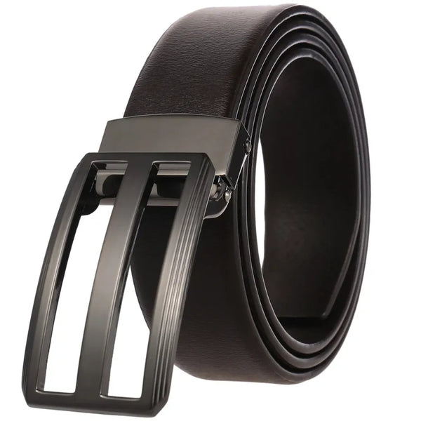 HKM-671827 Genuine Leather Casual Belt with Adjustable Holes - Model LY35-0302-4